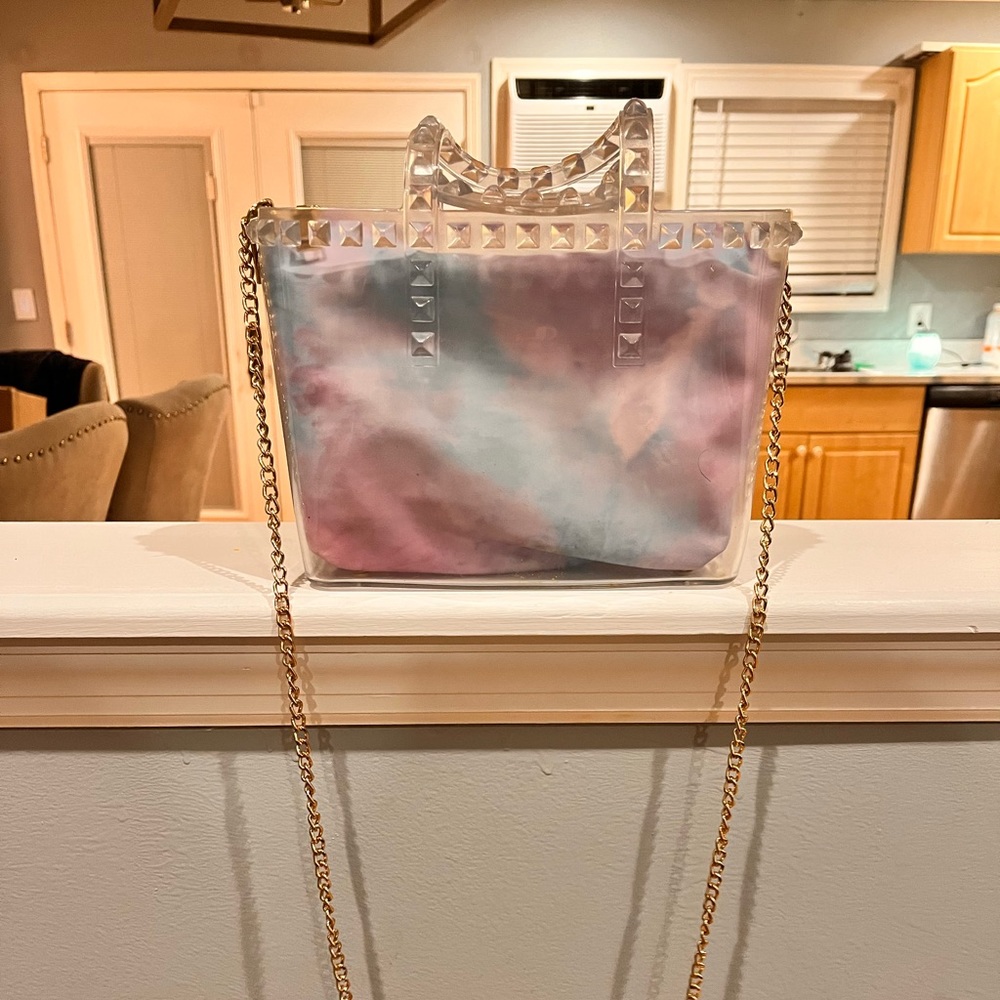 Colorful see through bag